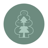 logo de arboles plantados y de la iniciativa birth forest de Joolz